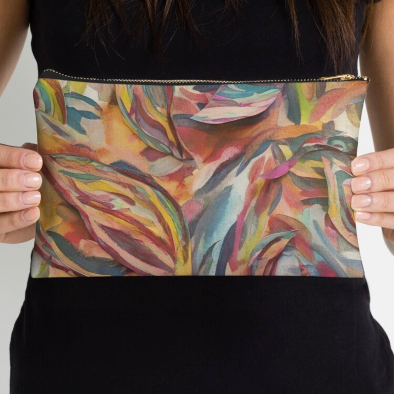 Collage of Color Zipper Pouch