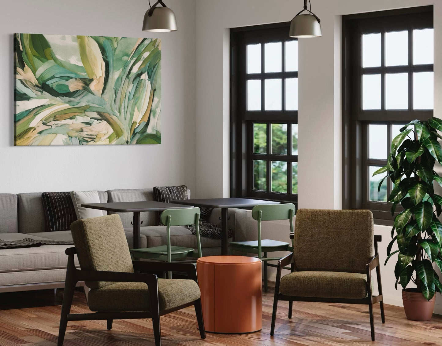 Dancing Leaves 40” x 60” Canvas