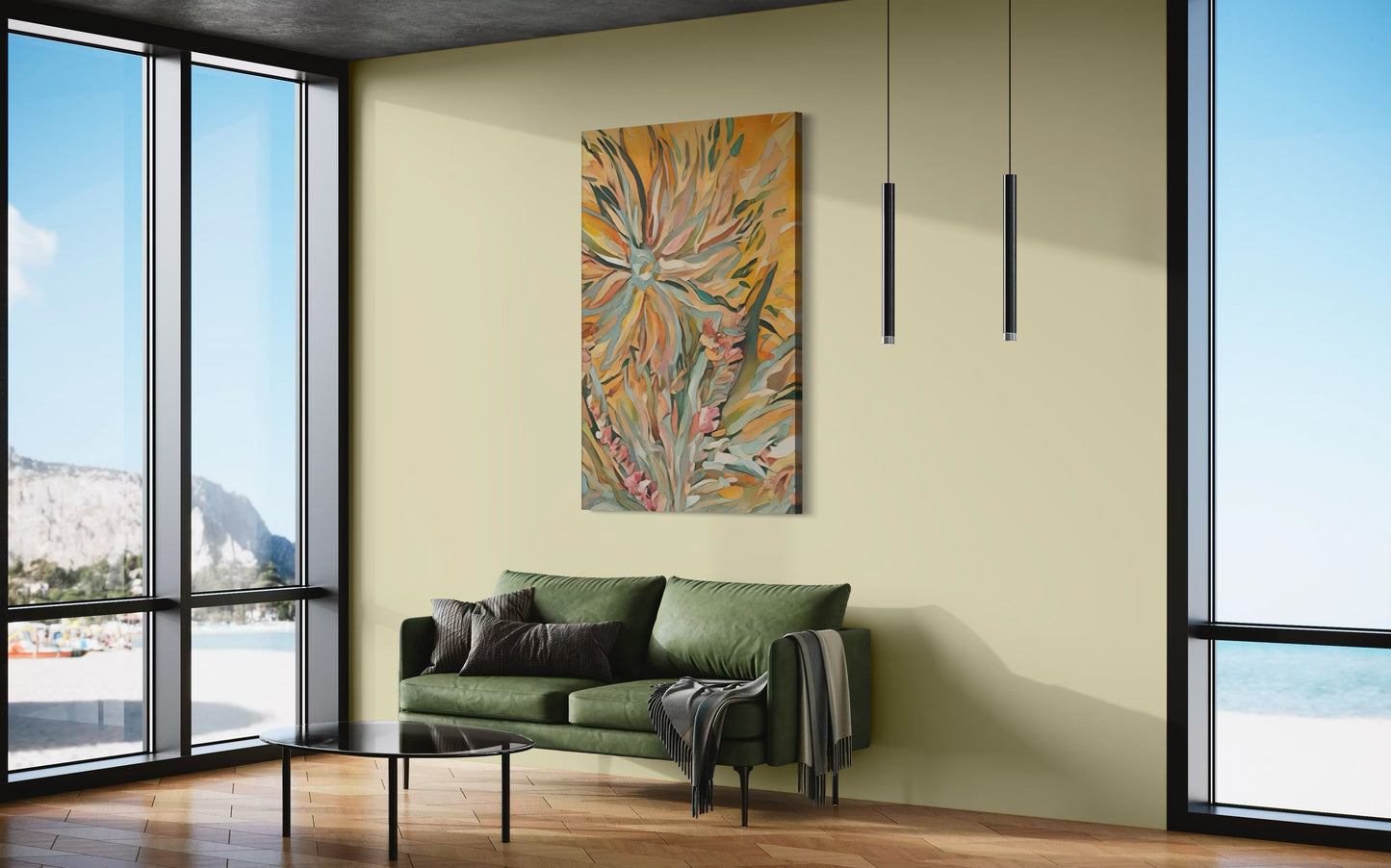 Sunlit Swirl Canvas( 3 sizes available)