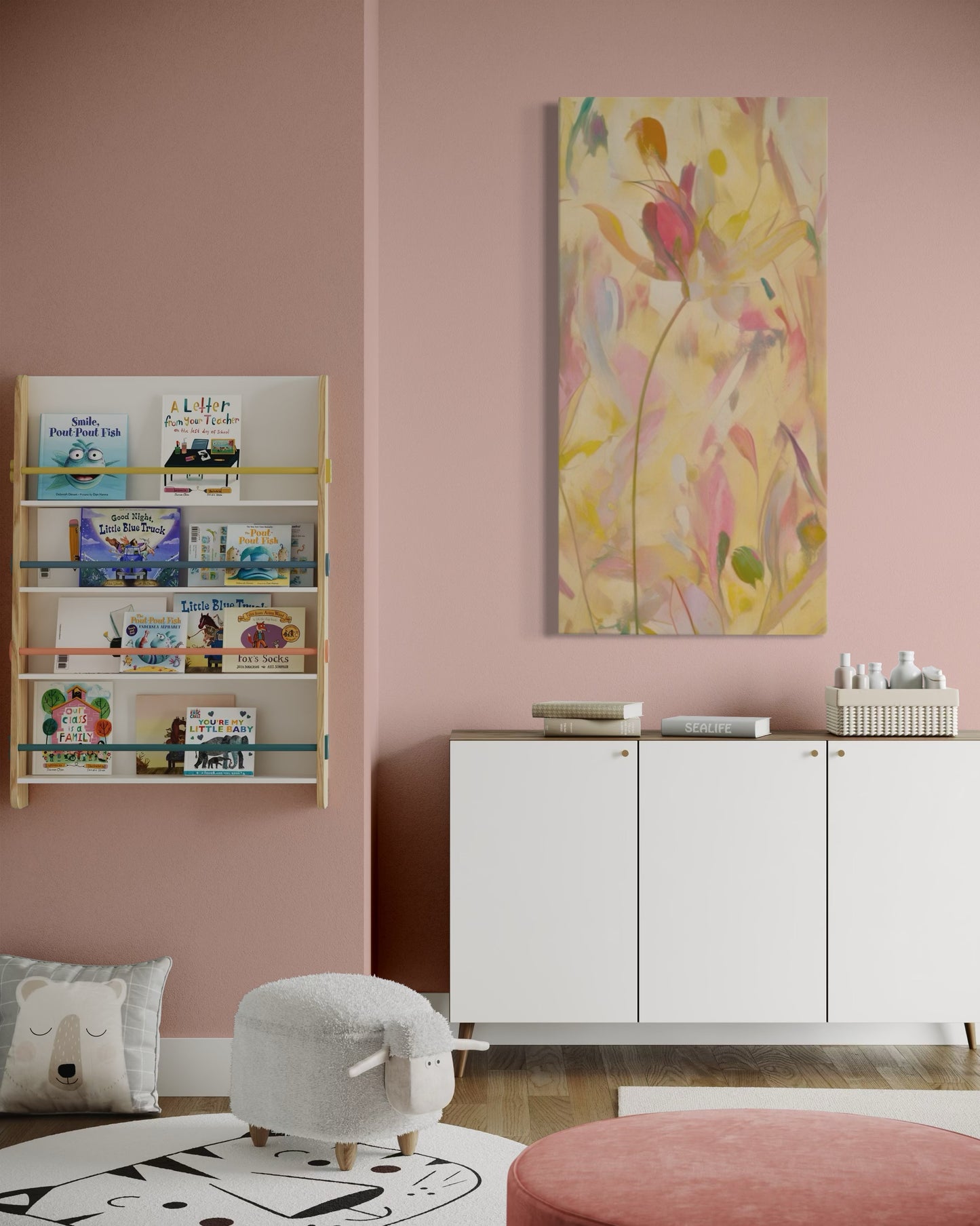 Petals of Prayer, 30” x 60” canvas print