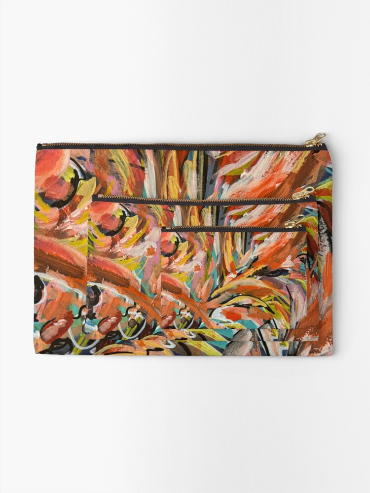 Fiery Gaze Zipper Pouch