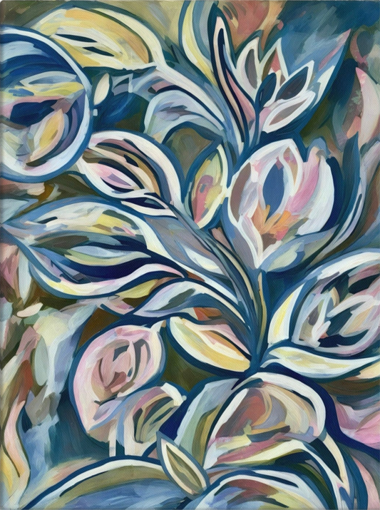 Petal Kaleidoscope 30” x 40” Canvas