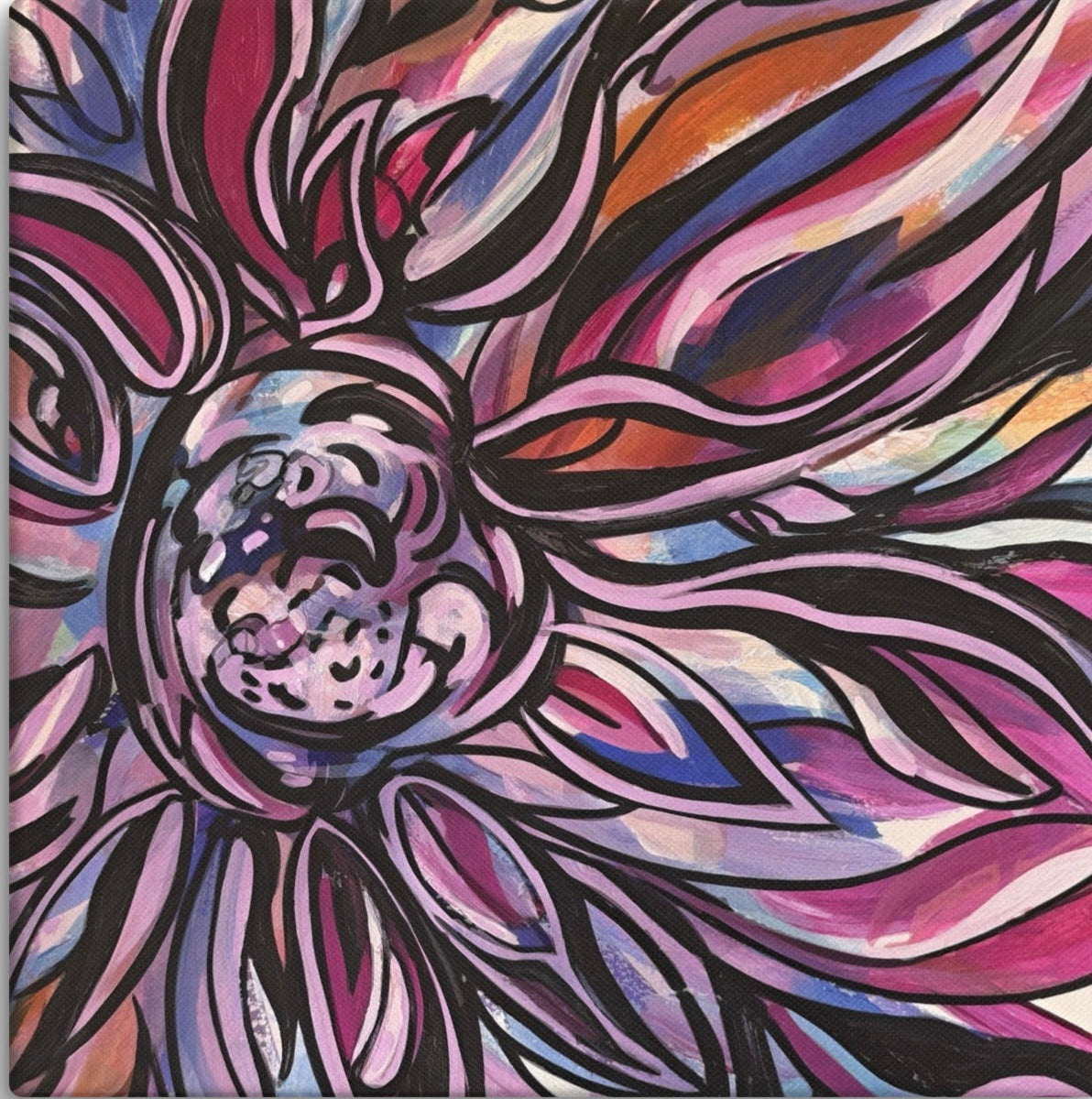 Vortex in Violet (37” x 37” Canvas)