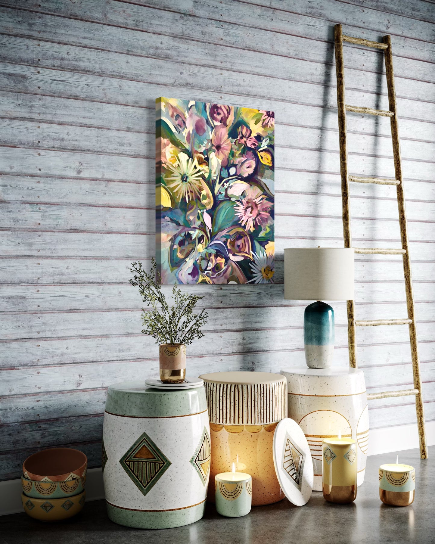 Botanical Rhythm (Canvas Print)
