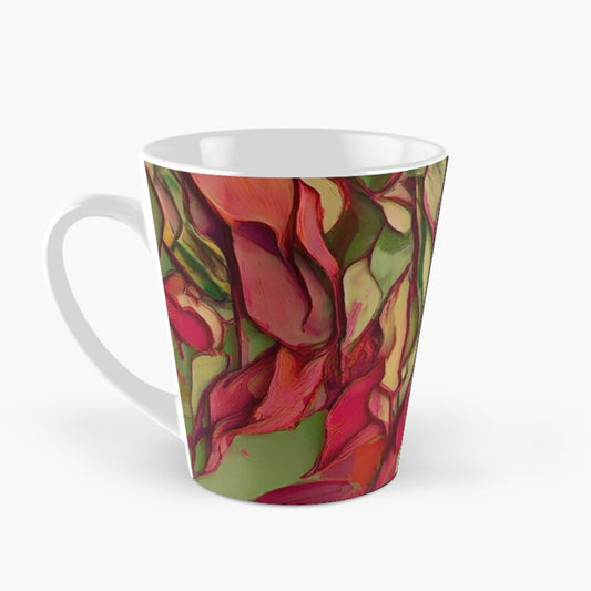 Crimson Bloom Tall Mug