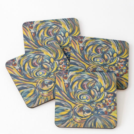 Harvest Whirl Coasters