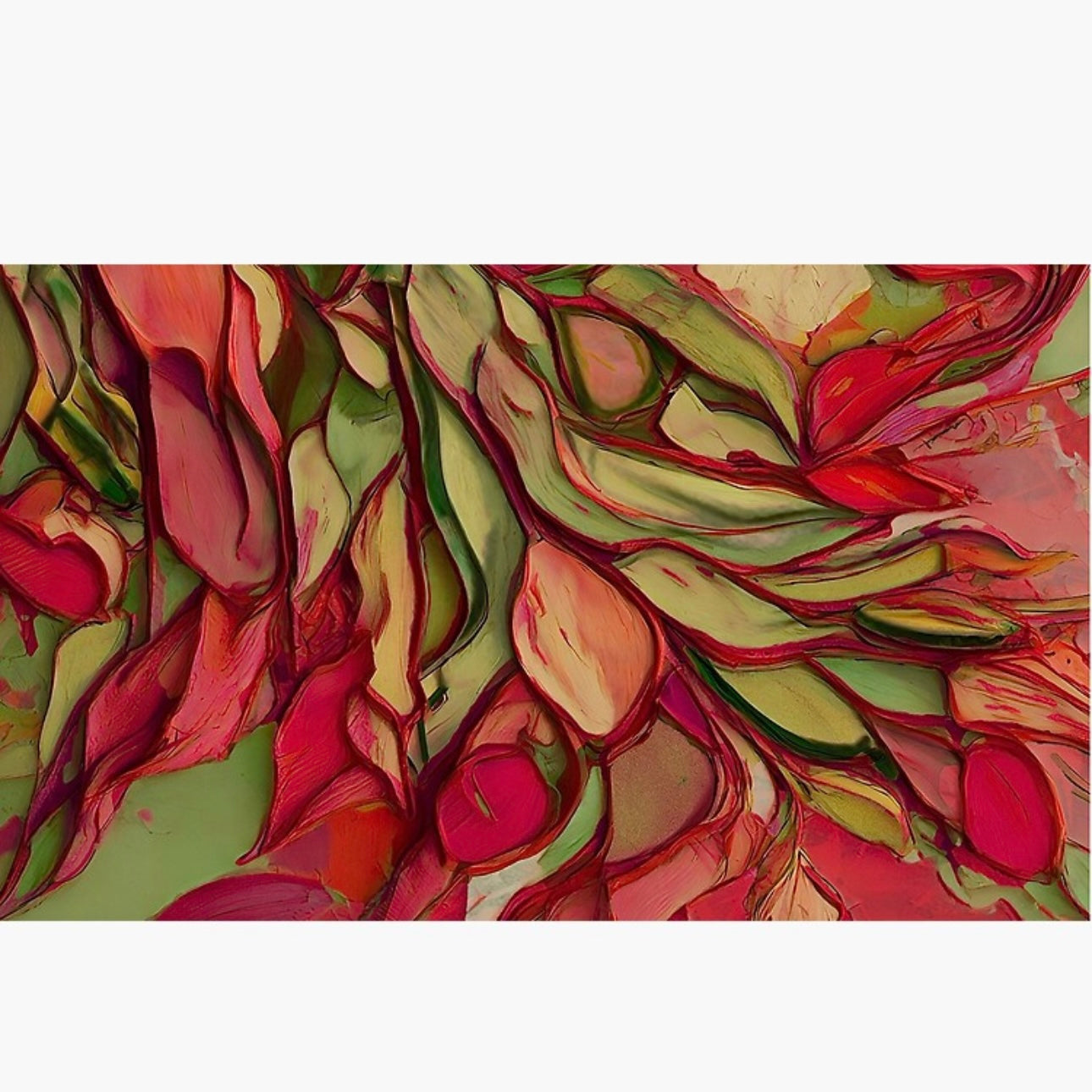 Crimson Bloom Tall Mug
