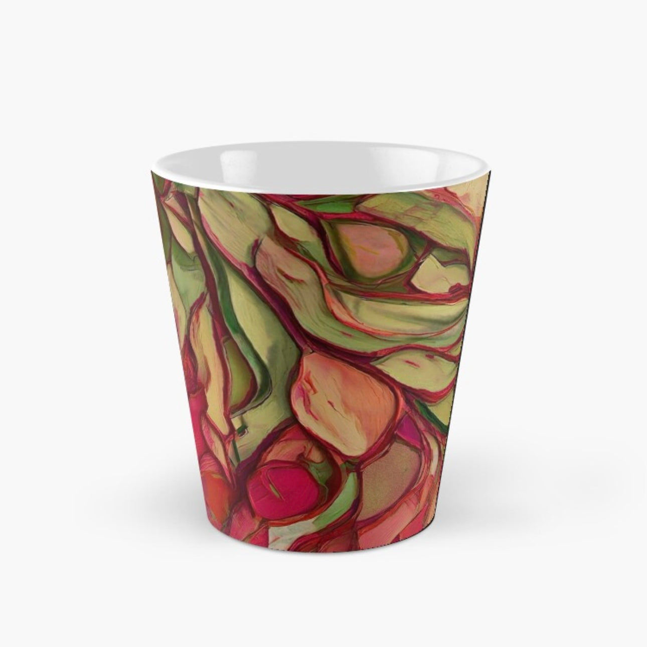 Crimson Bloom Tall Mug