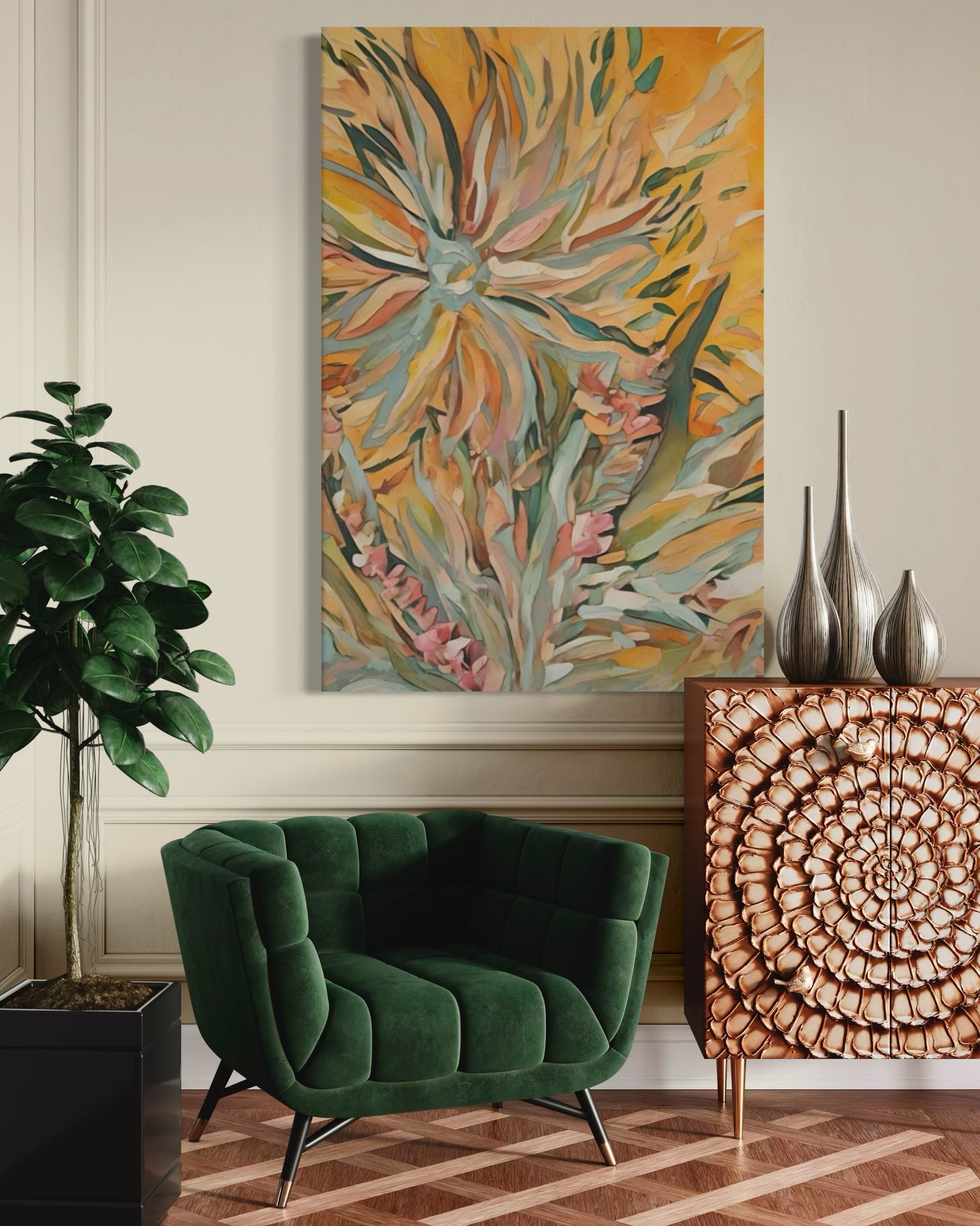 Sunlit Swirl Canvas( 3 sizes available)