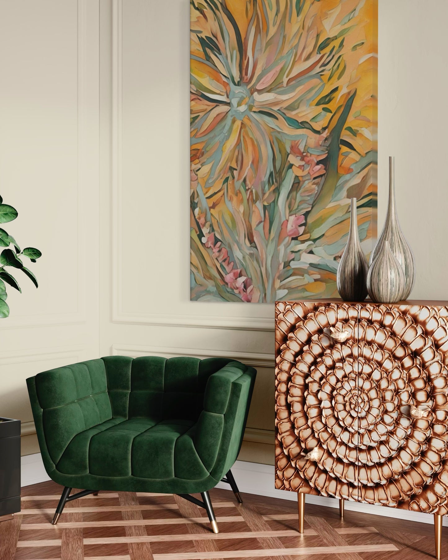 Sunlit Swirl Canvas( 3 sizes available)