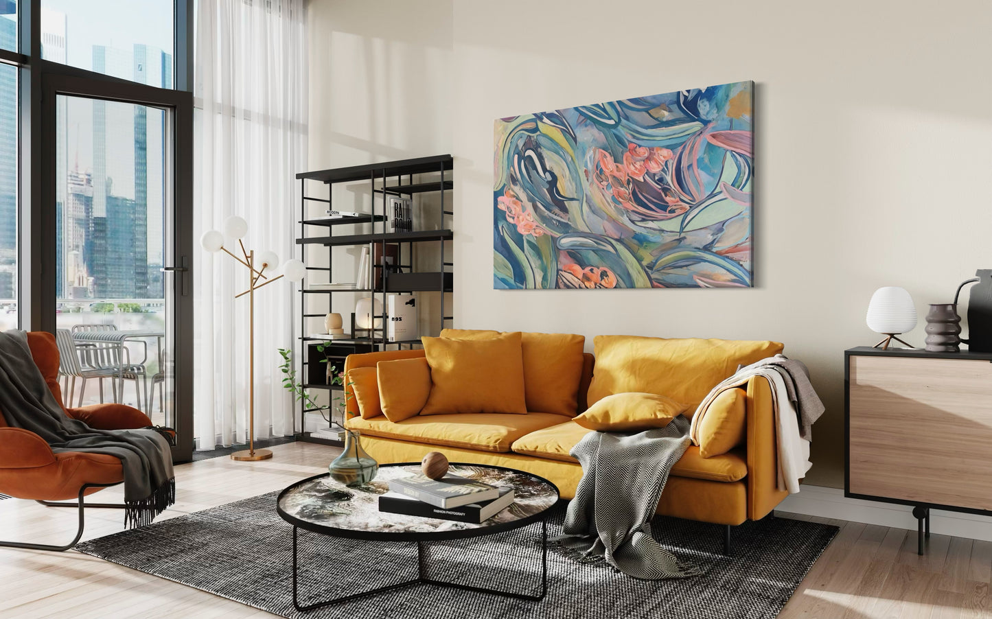 Tidal Bloom  40” x 60” Canvas
