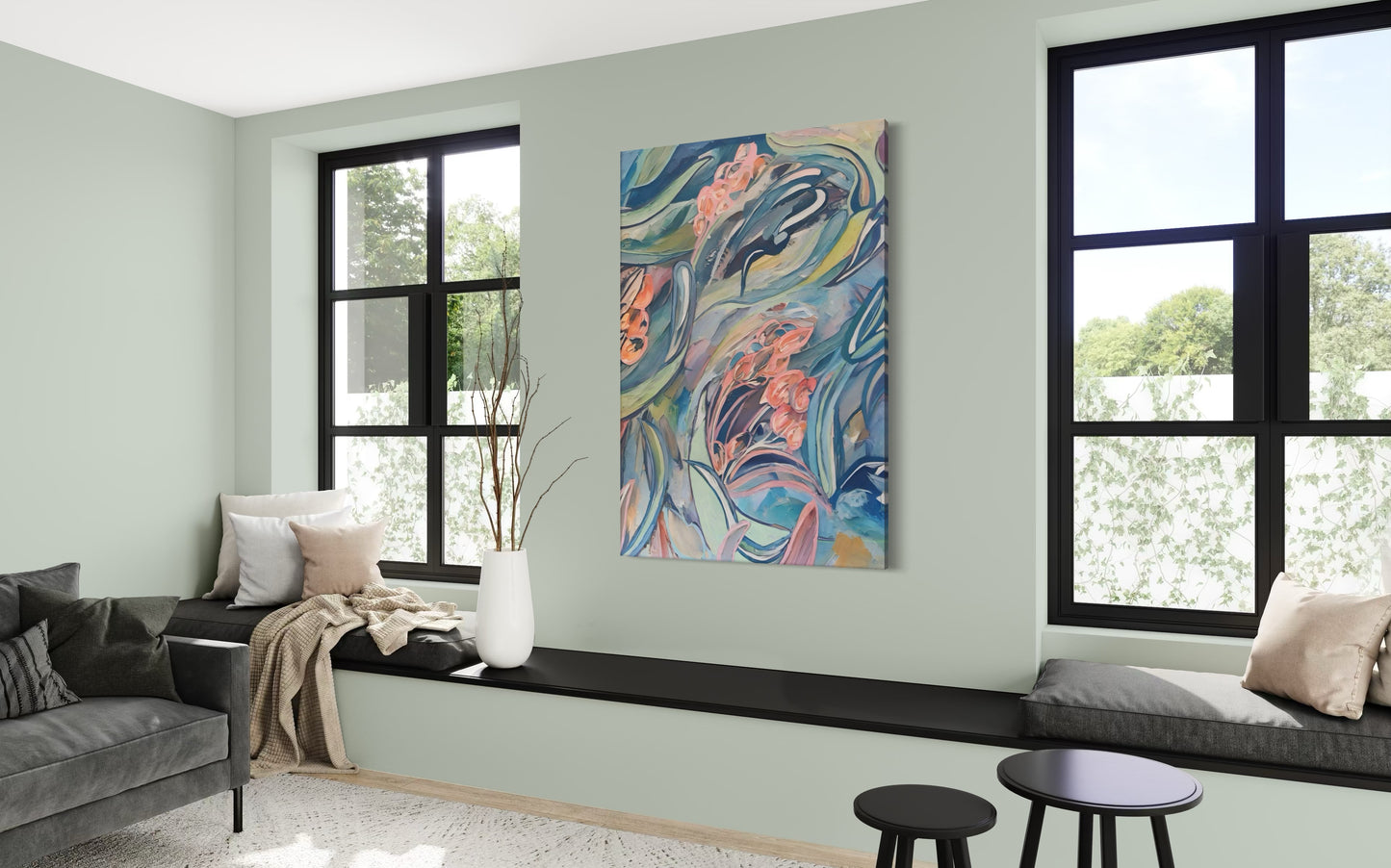 Tidal Bloom  40” x 60” Canvas