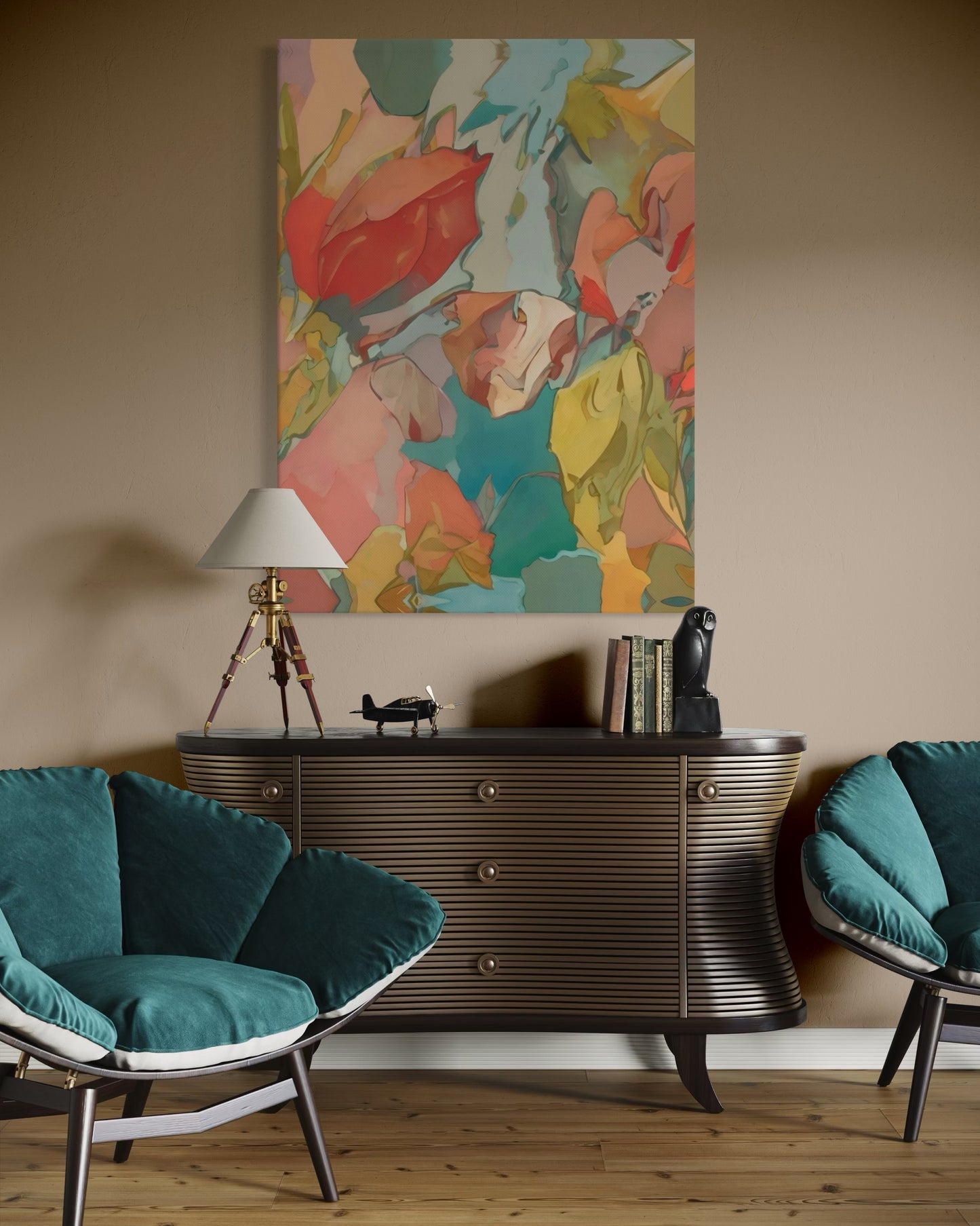 Balancing Her Bright 40” x 55” Canvas