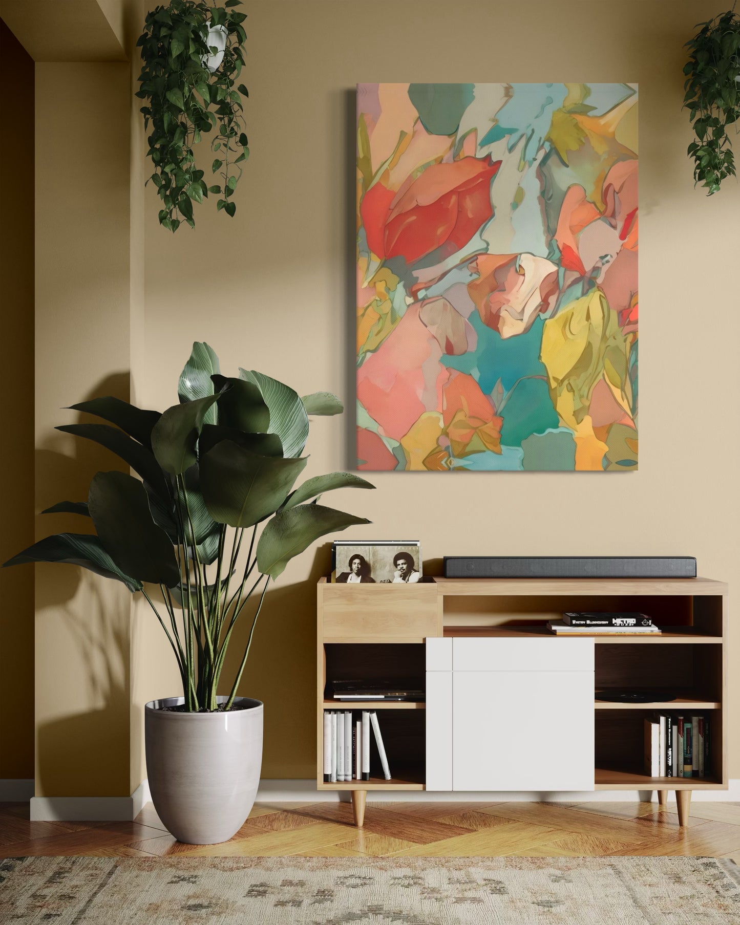 Balancing Her Bright 40” x 55” Canvas