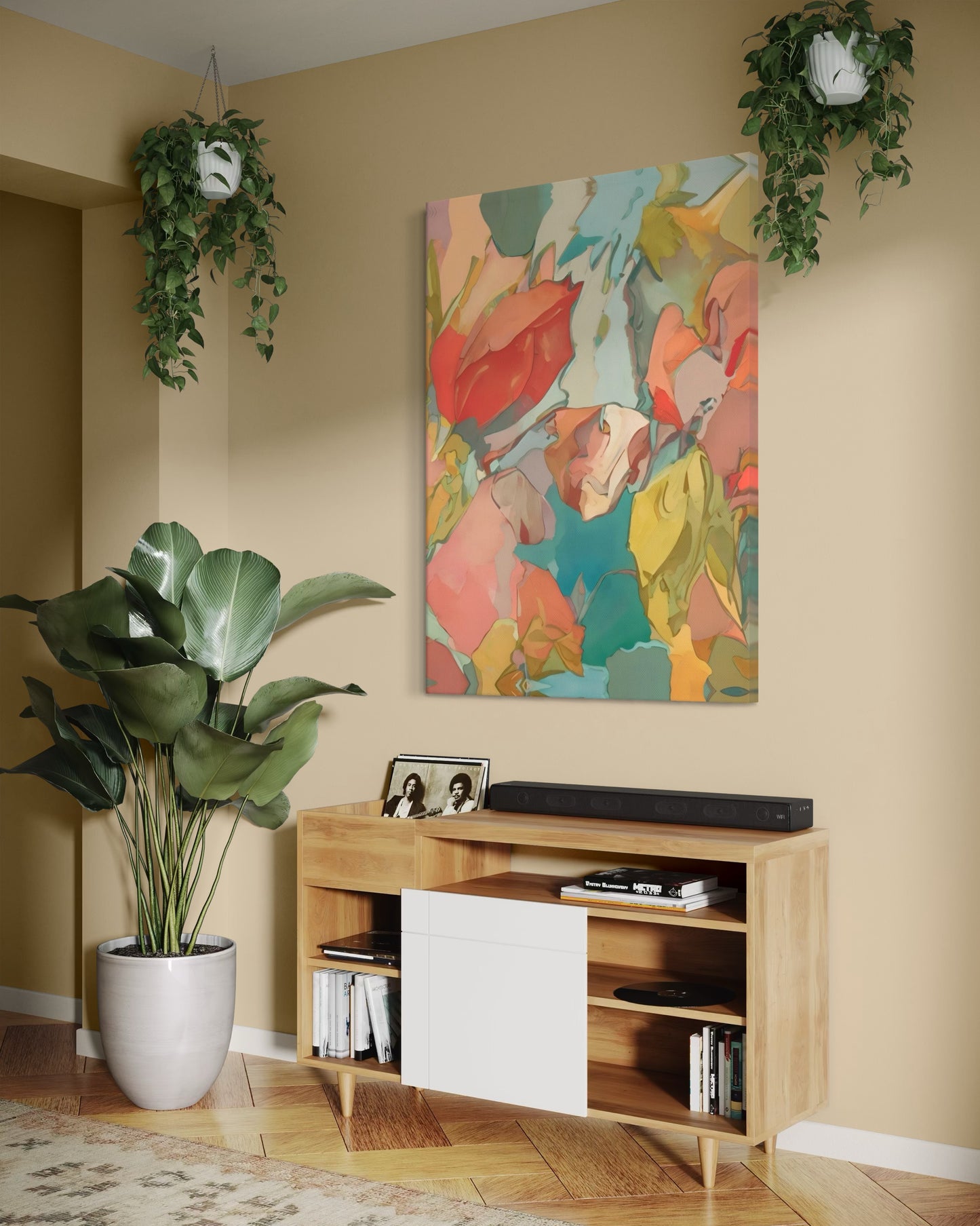 Balancing Her Bright 40” x 55” Canvas