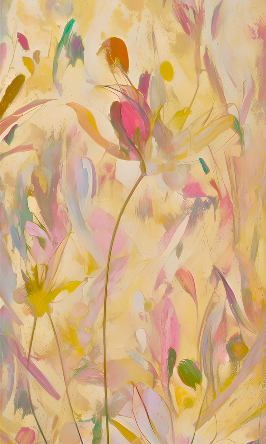Petals of Prayer, 30” x 60” canvas print