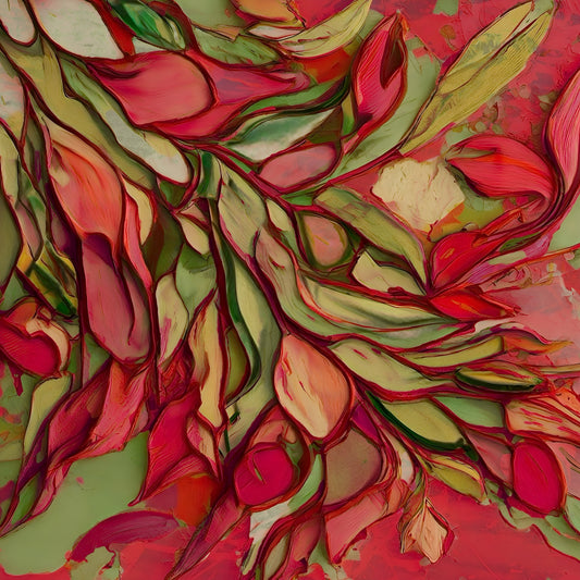 Crimson Bloom (16” x 20” Metal print)